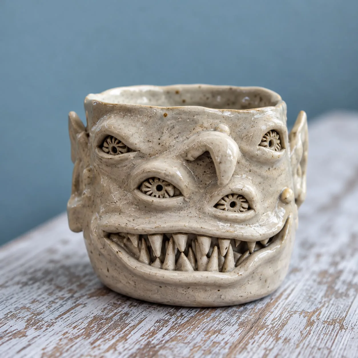 Halloween handbuilding pottery workshop at Zei Pottery, Queen St. W
