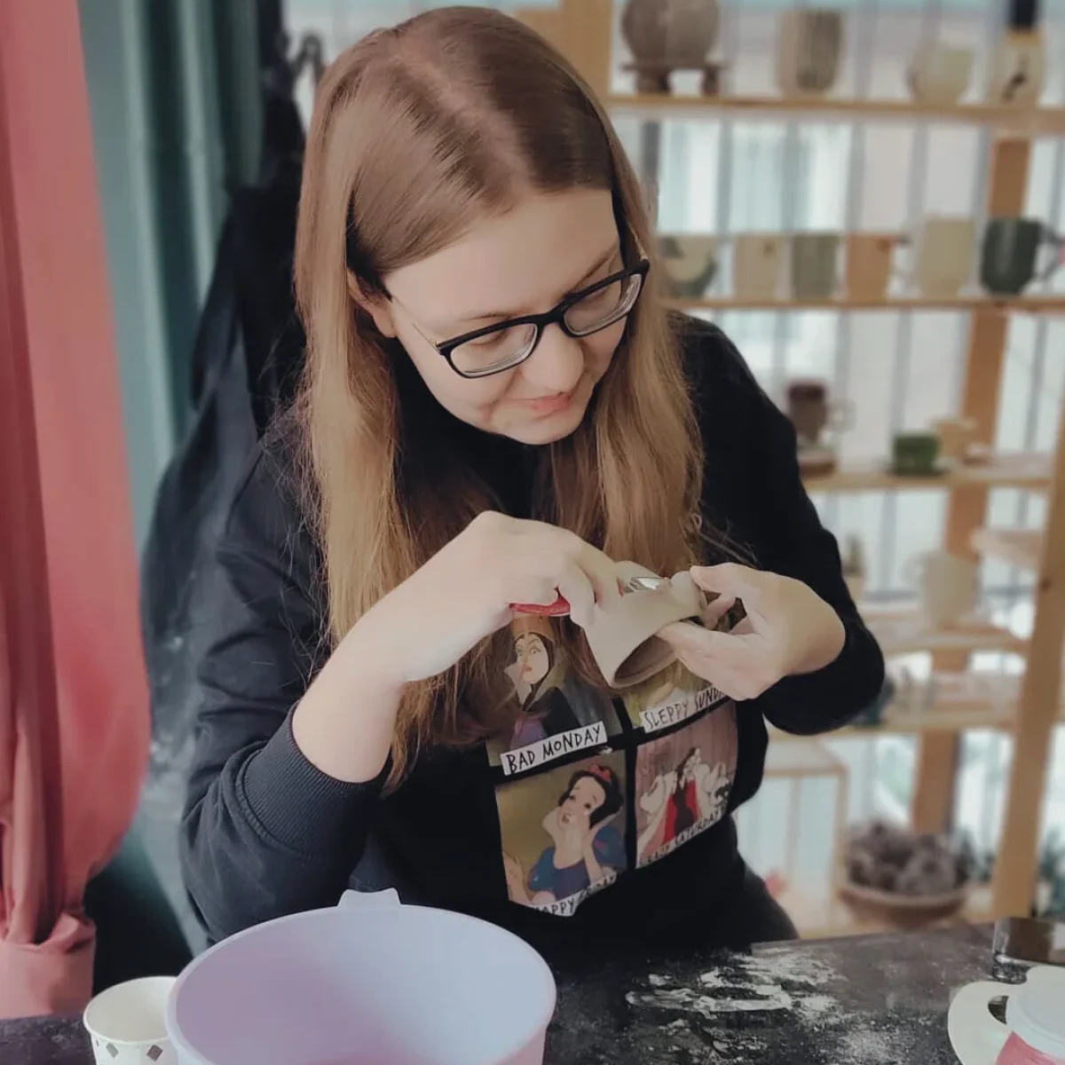 Handmade ceramics made by Zei Pottery students